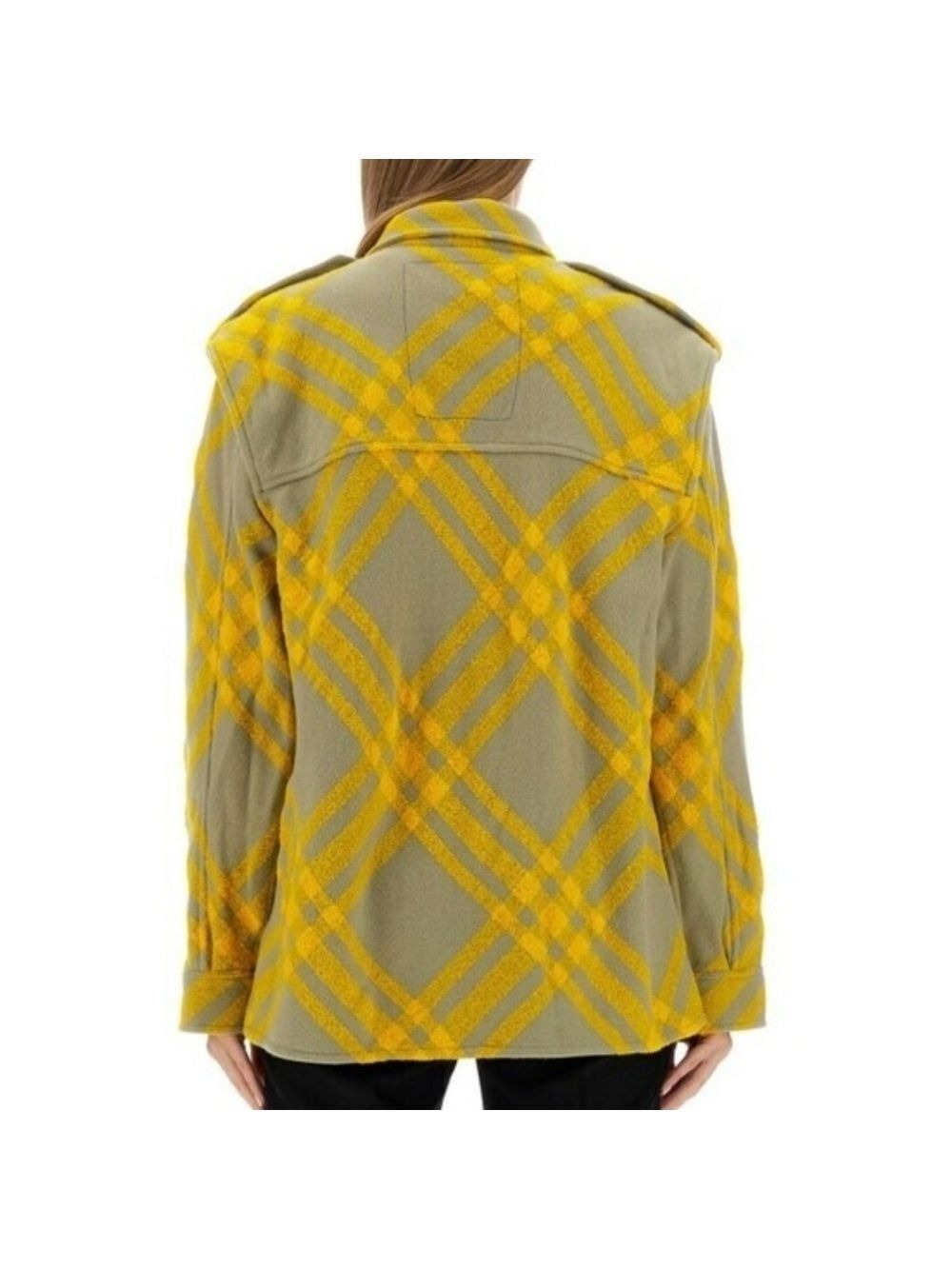 Burberry Check Plaid Pattern Wool Blend Jacket, Size 8 - Picture 7 of 16